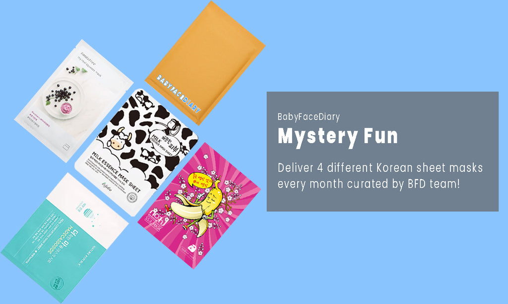 babyfacediary authentic korean sheet mask monthly subscription mystery fun