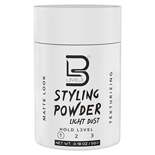 L3 Level 3 Travel Styling Powder - Small 0.18 oz for Travel - Natural Look Mens Powder - Sample Styling Powder