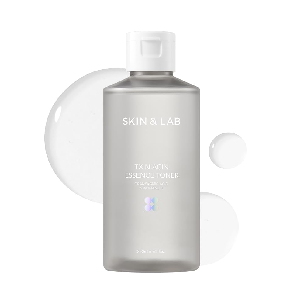 SKIN&LAB TX Niacin Essence Toner, Brightening & Hydrating Facial Toner with 3% Tranexamic Acid and 5% Niacinamide, Dark Spot Correcting Korean Skincare for Radiant, Even-Toned Skin, 6.76 fl. oz.