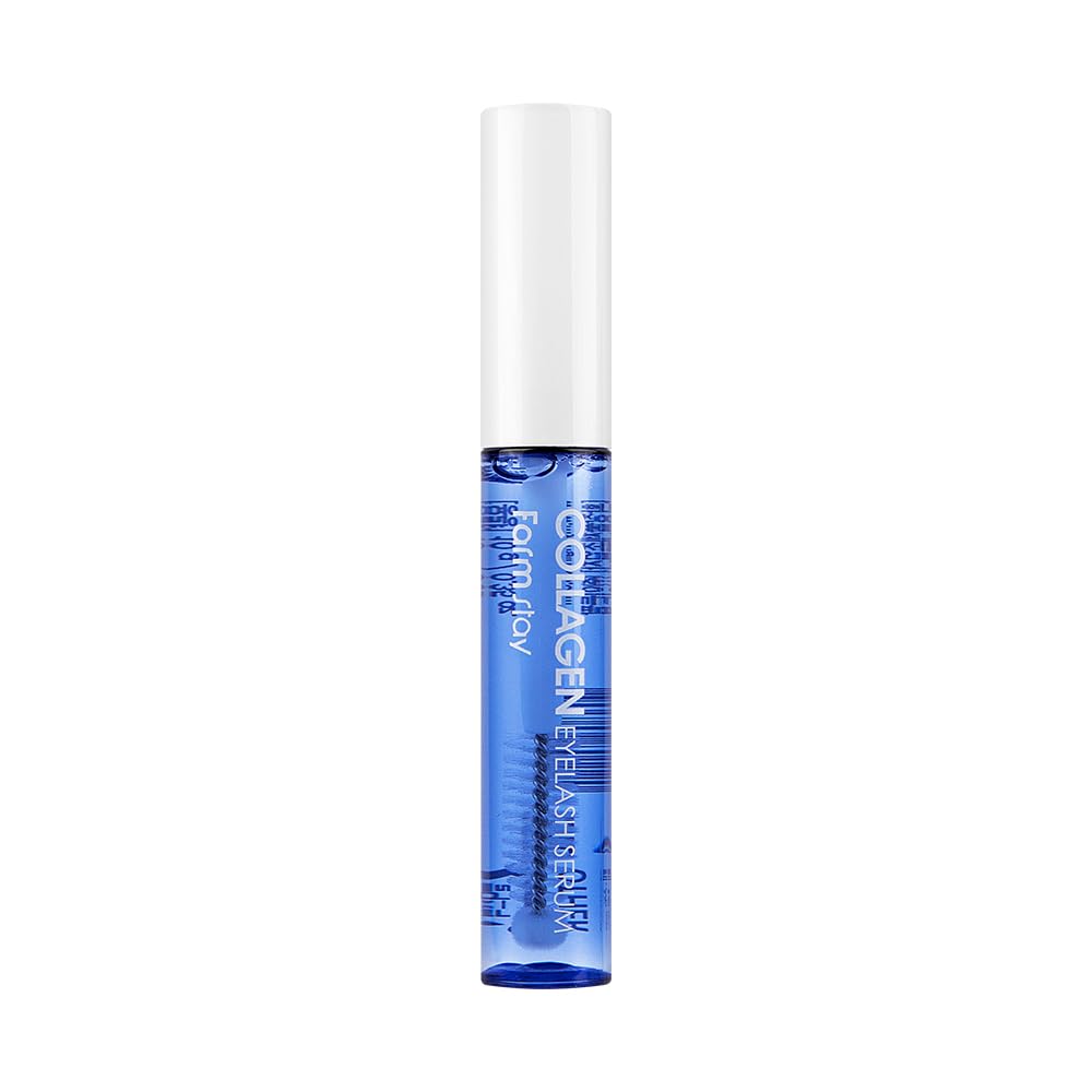 Farmstay Collagen Eyelash Serum - Highly-concentrated serum for eyelashes, Collagen Eyelash nourishing serum, Good for Beginners, Korean Skin Care, K-Beauty