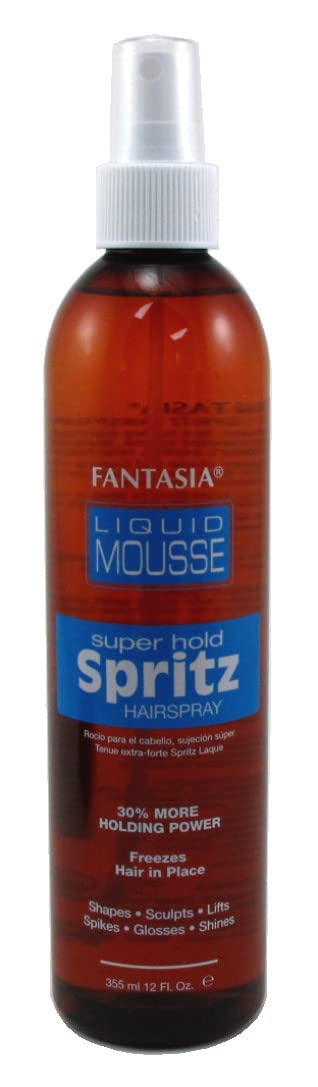 FANTASIA Spritz Liquid Mousse 12 Ounce Pump (Super) (354ml) (2 Pack)