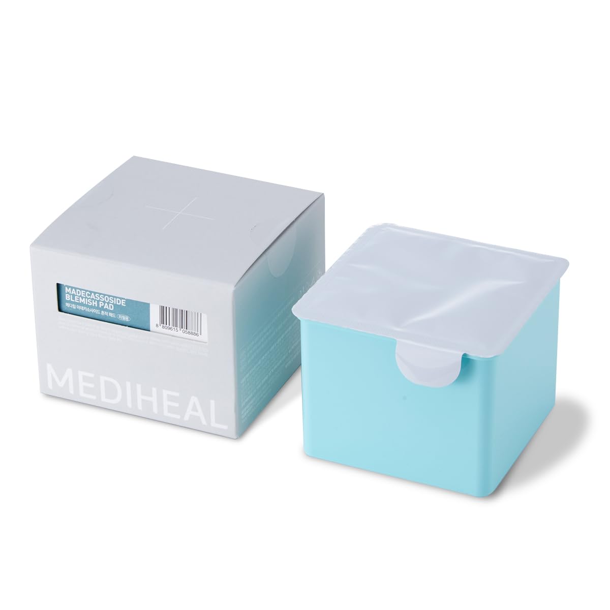 (Only Refill) Mediheal Madecassoside Blemish Pad (100 ) - Cotton Facial Toner Pads for Anti Blemish to Improved Uneven Skin Tone - Vegan Gauze