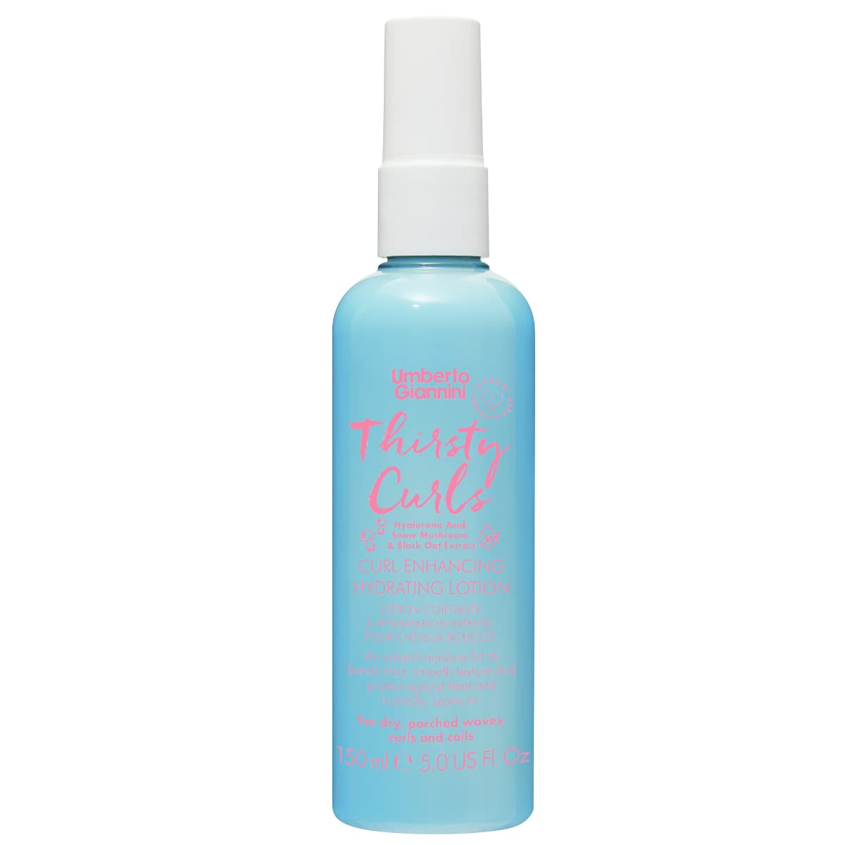 Umberto Giannini Thirsty Curls Styling Lotion - Anti Frizz & Humidity Proof Lotion for 2a-4c Curly, Wavy & Coily Hair - Vegan & Cruelty-Free - Sulfate & Paraben Free