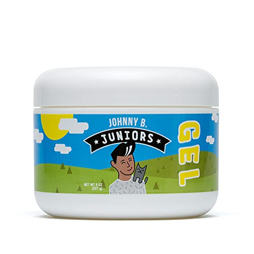 JOHNNY B Juniors Hair Gel for Kids, No-Flake, Medium Hold 8 oz. Jar