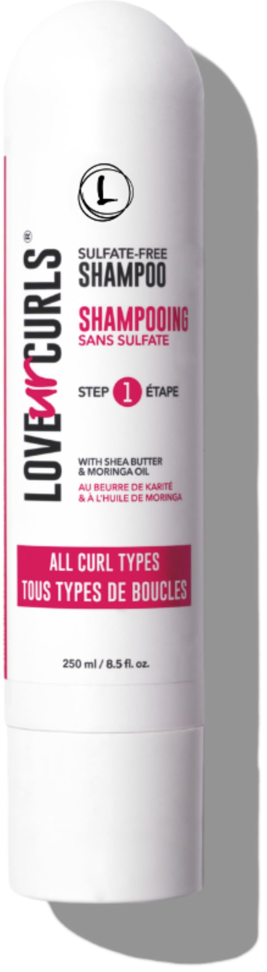 Love Ur Curls Shampoo for Curly, Wavy, Kinky Coily Hair, 8.5 oz - Sulfate Free Gentle, Moisturizing Shampoo - Hair Care Products for Soft, Smooth Curl Definition