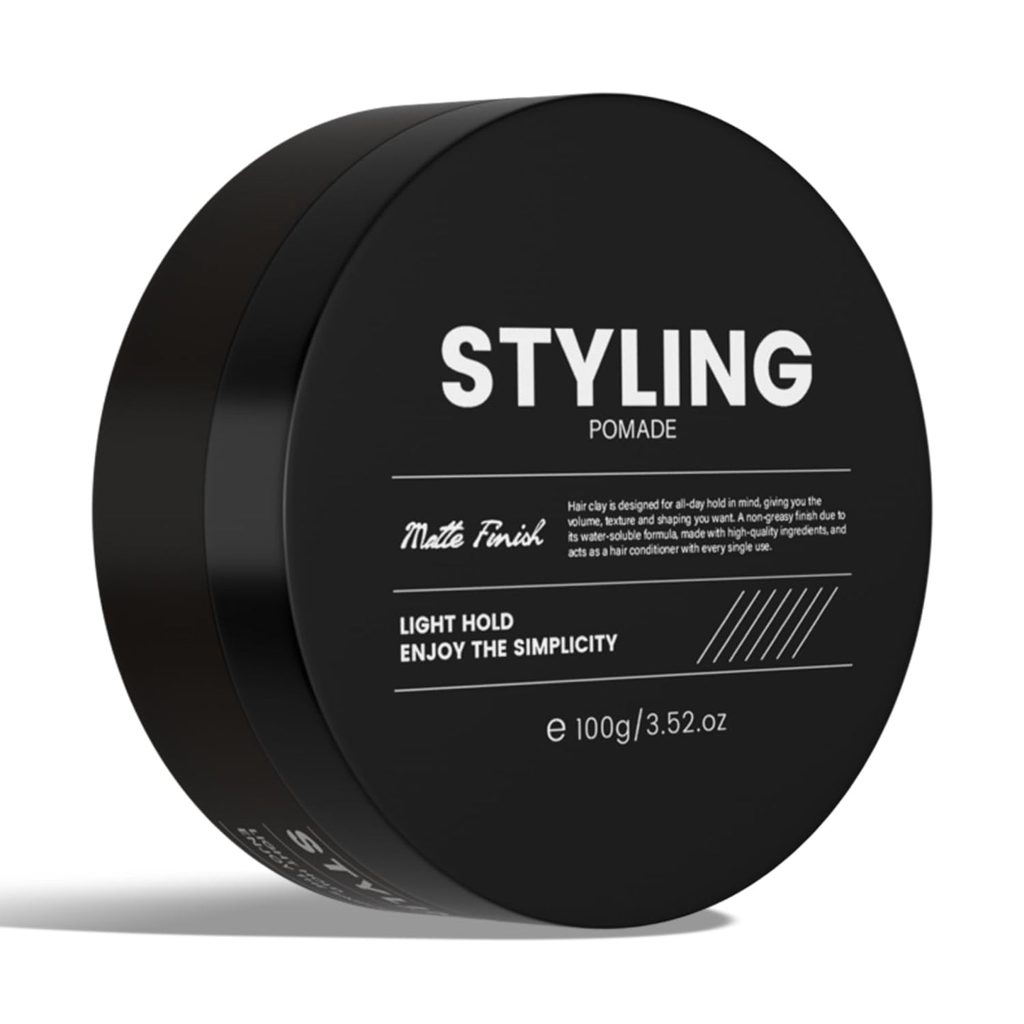 Pomade For Men, Natural Smooth Low Shine Hair Pomade For Men, All Day Easy Styling Hair Pomade, Easy To Wash Mens Hair Putty, Matte Wax That Instantly Enhances The Texture(3.52oz)