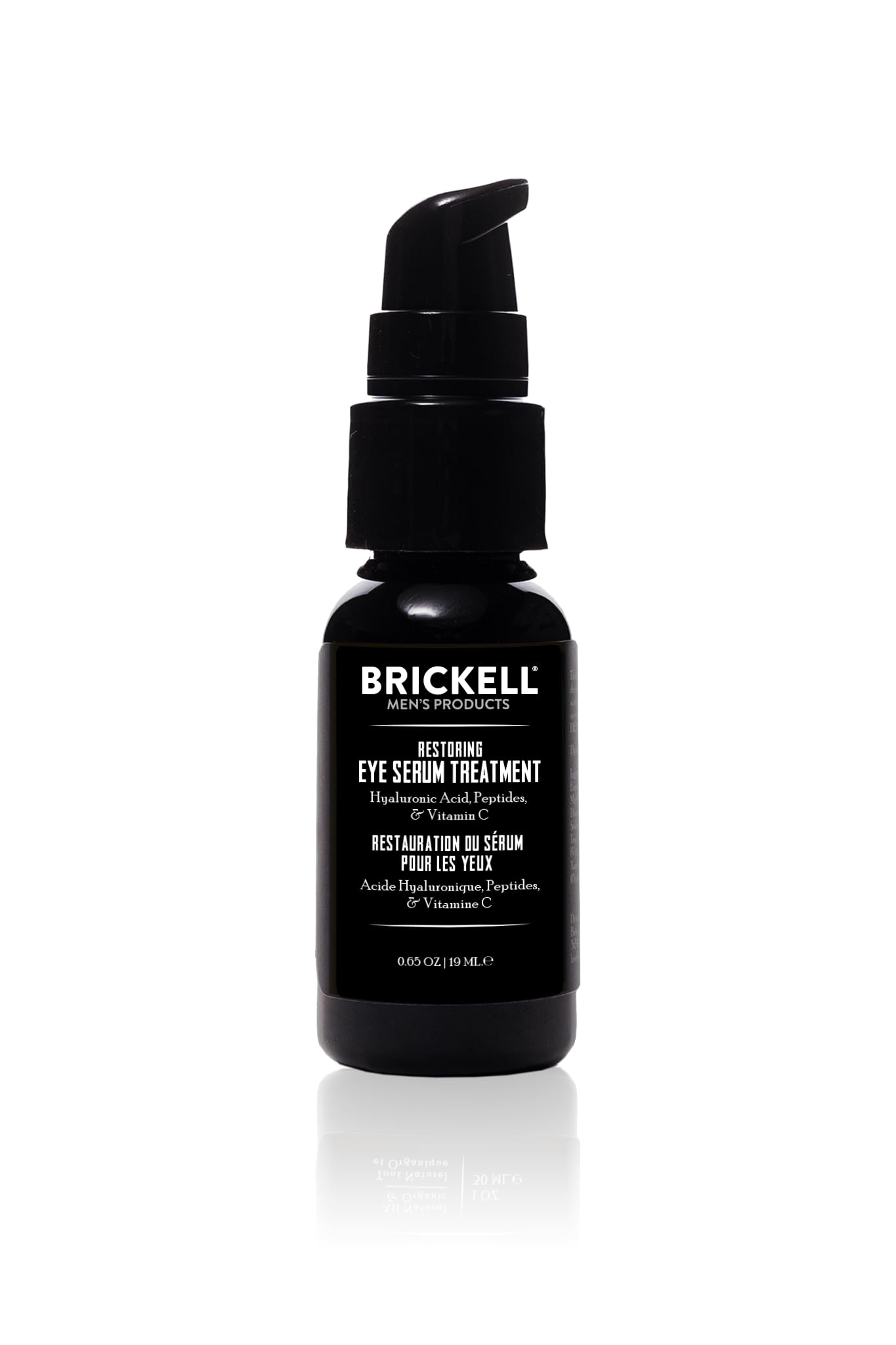 BRICKELL Men's Dark Circle Under Eye Treatment Serum For Men, Natural and Organic Eye Gel to Firm Men's Wrinkles, Reduce Dark Bags Under Eyes, and Promote Youthful Skin, 0.65 Ounce, Unscented