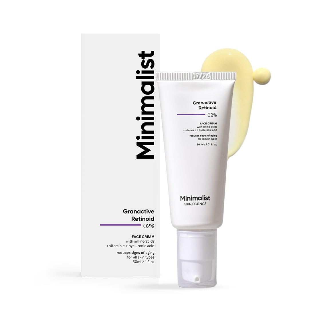Minimalist 2% Retinoid Anti Aging Night Cream for Wrinkles & Fine Lines | Improves Skin Elasticity, Stimulates Collagen Production for Radiant & Glowing Skin | 1 Fl Oz / 30 ml