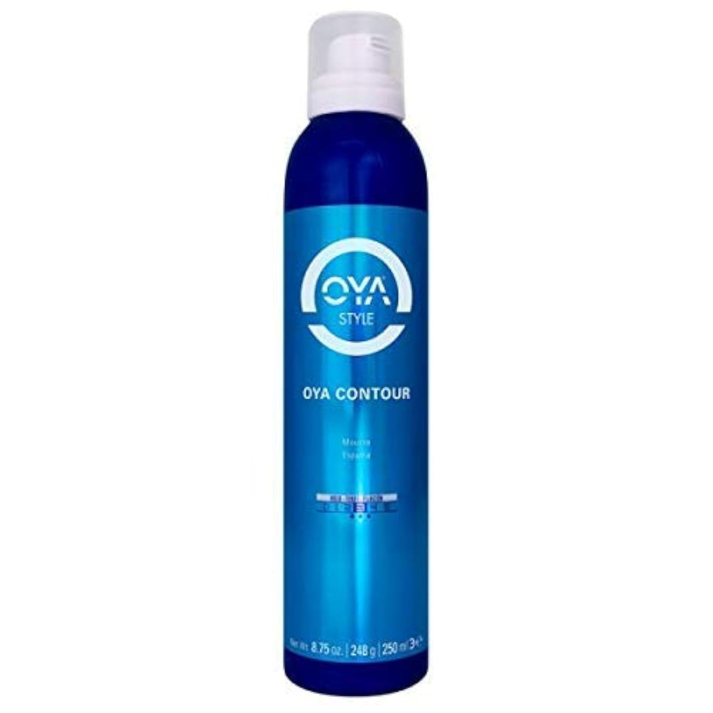OYA CONTOUR Moisturizing Hair Mousse - 250 ml - For Volume, Shine, Wavy and Curly Hair - Smooths, Softens, De-Frizzes, Paraben & Sulfate Free, Boosts Definition and Bounce