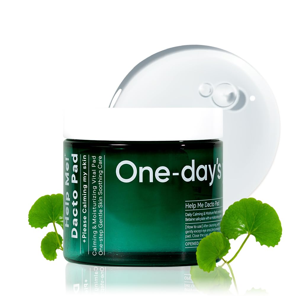 ONE-DAY'S YOU Help Me Dacto Pad | Korean Toner Pad Skincare for Face | Hyaluronic Acid | Glycolic Acid Exfoliating | Salicylic Acid/Centella Asiatica Extract Cleansing Pads for Face (60 sheets)