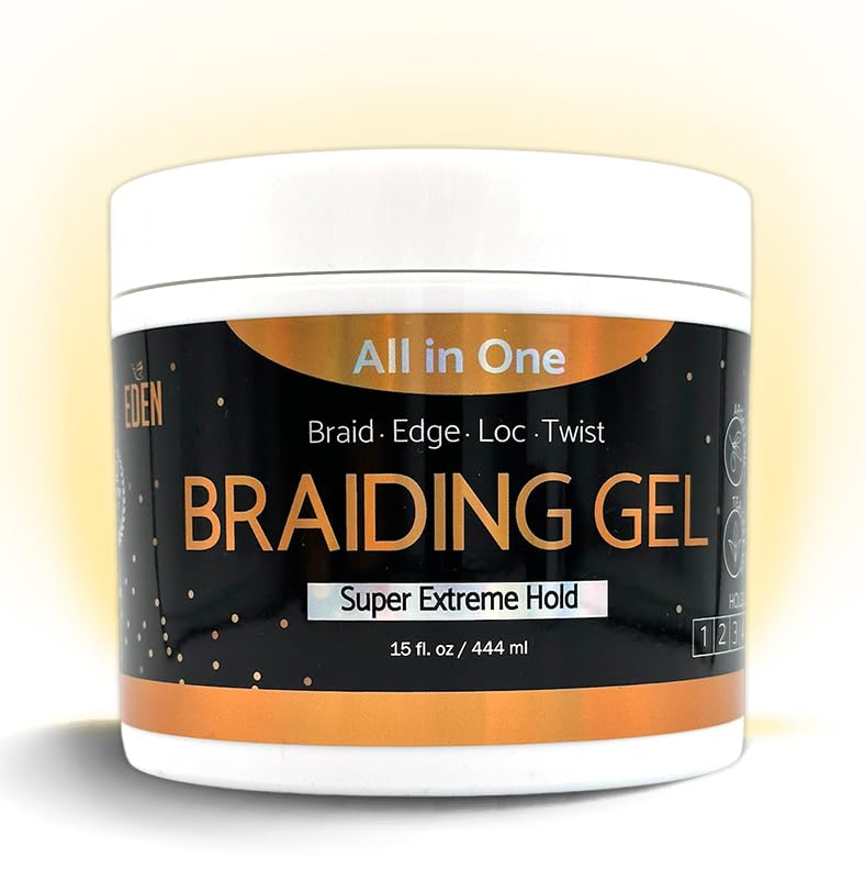 EDEN Braiding Gel (15 Fl Oz) | No Flaking or Whitening