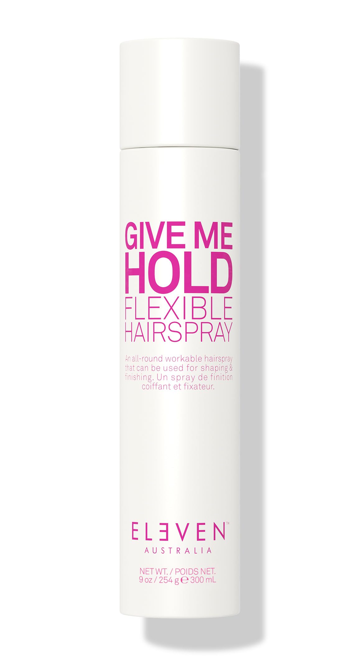 ELEVEN AUSTRALIA Give Me Hold Flexible Hairspray - Buildable, Lightweight Hold, Brushable Finish, Anti-Frizz, Suitable for All Hair Types, Perfect for Layering & Restyling - 9 Oz