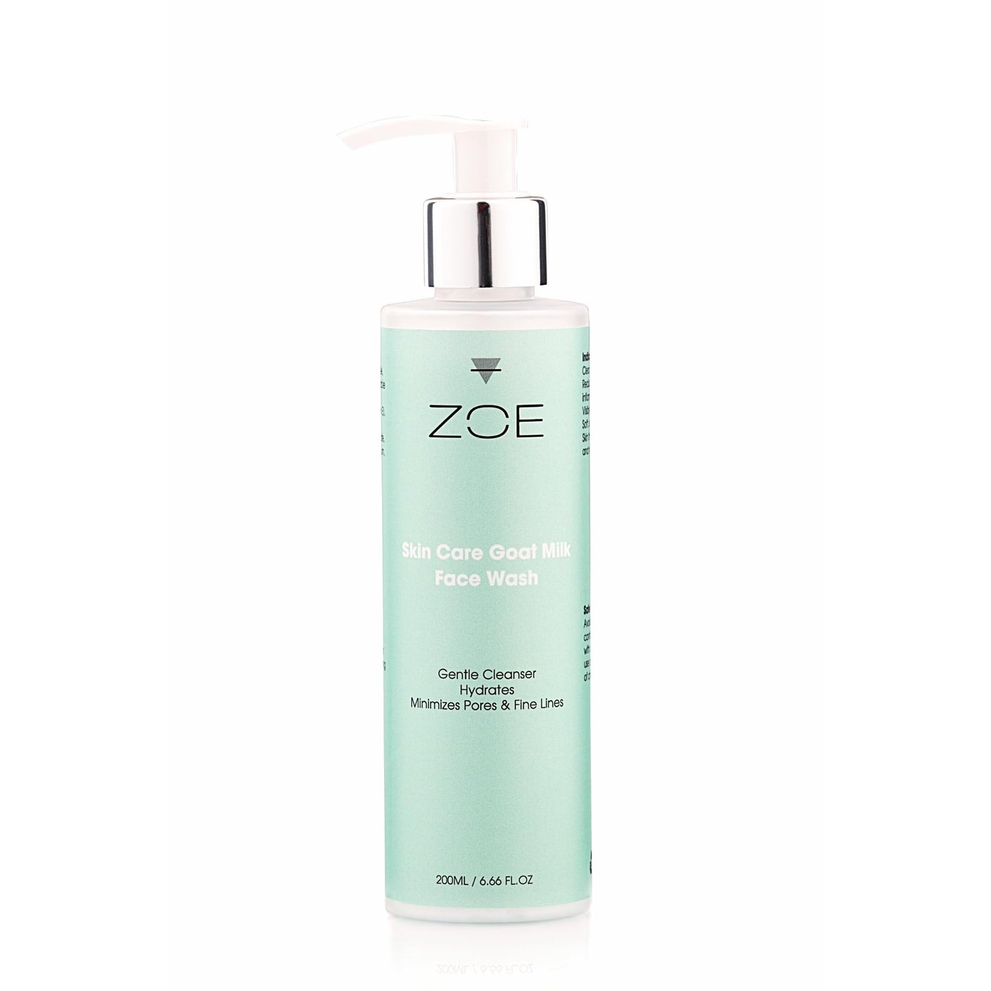 ZOE Skincare - Natural GOAT MILK Face Wash - Sensitive Skin and Dry Skin Face Cleanser - Vitamin E & ALOE VERA Face Wash - Cruelty & Fragrance Free Organic Skincare