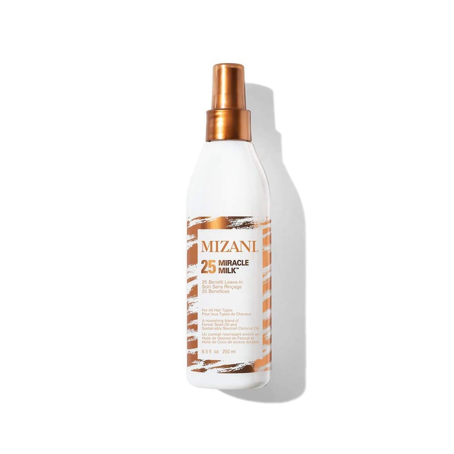 MIZANI 25 Benefit Miracle Milk Leave in Conditioner - Heat Protectant & Detangler Spray, With Coconut Oil, For Frizzy & Curly Hair