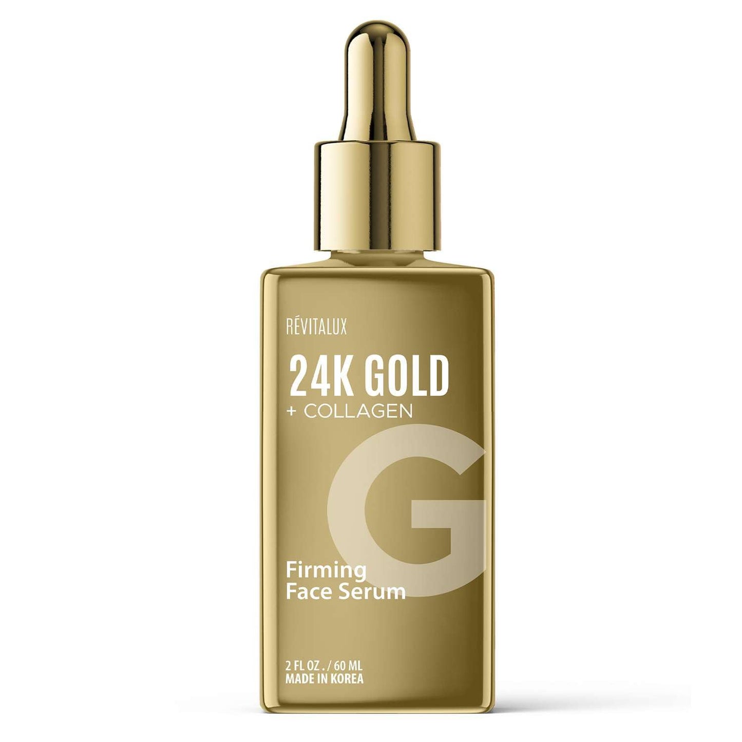 24K Gold & Collagen Serum - Anti-Aging, Skin Firming, Deep Moisturizing, Radiant Skin - Dermatologist Tested, Clean Beauty, Cruelty-Free Korean Skin Care for All Skin Types - 2 fl. oz