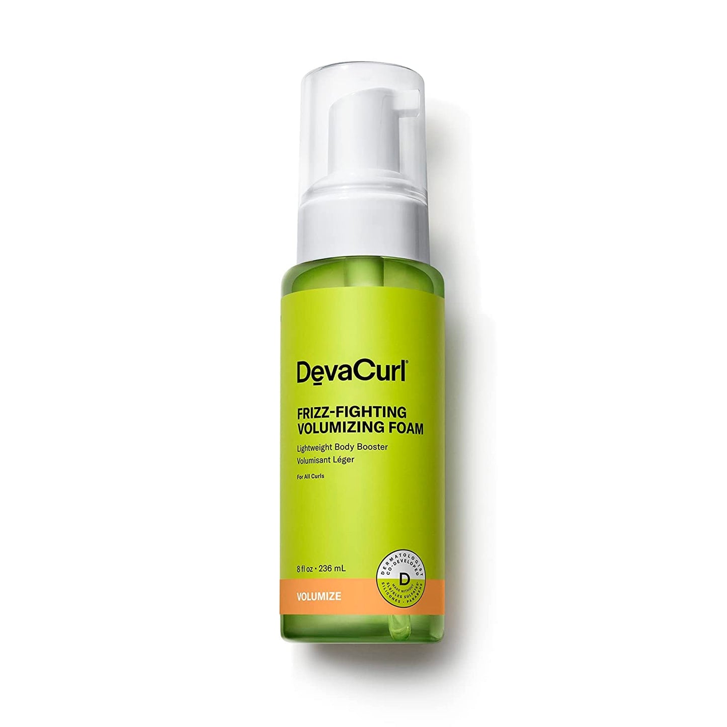 DevaCurl Frizz-Fighting Volumizing Foam Lightweight Body Booster | Adds Volume and Fullness | Up To 48 Hours Humidty Resistance | All Waves, Curls, and Coils