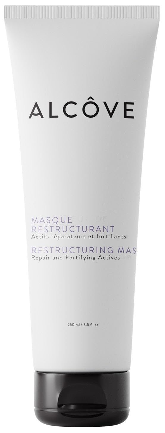 ALCOVE Restructuring Mask - Revitalizes & Offers Manageability - Deep Conditioning Hair Mask Made with Avocado & Moringa Oils - Hydrate, Repair, and Fortify Damaged Hair - Color-Safe - Vegan - 8.5oz