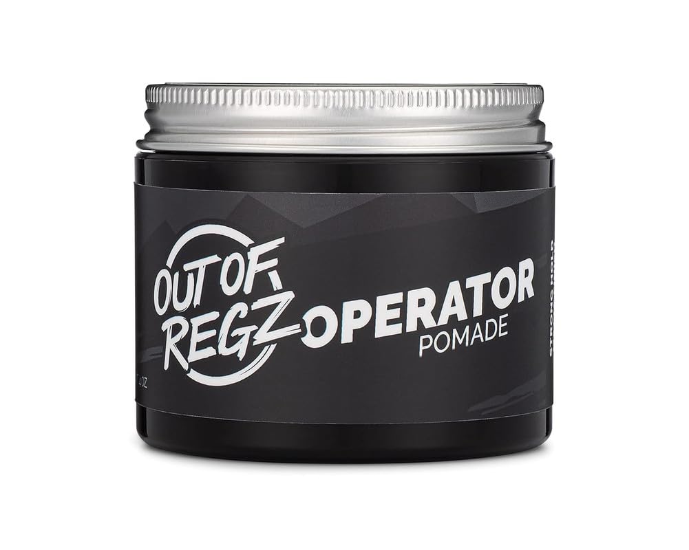 Out of Regz Operator Water Based Pomade for Men - Strong Hold, Natural Matte Finish, Sweat & Humidity Resistant, Natural Ingredients for Hair Health