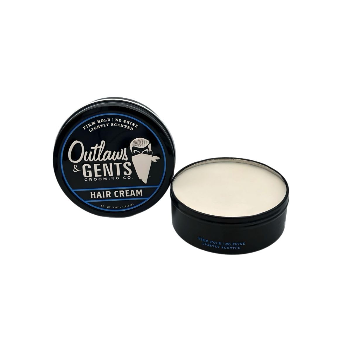Outlaws & Gents Grooming Co. Hair Cream - Styling Cream for Men with Firm Hold and Matte Finish - Perfect for Daily Use and All Hair Types