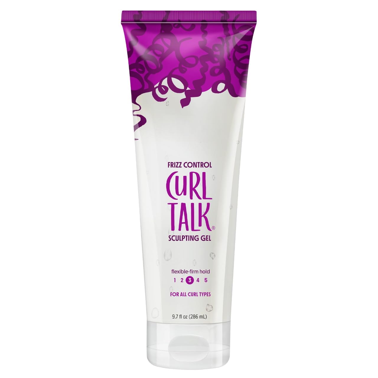 Curl Talk Frizz Control Sculpting Gel, Flexible-Firm Hold, For All Curl Types, 9.7 fl oz