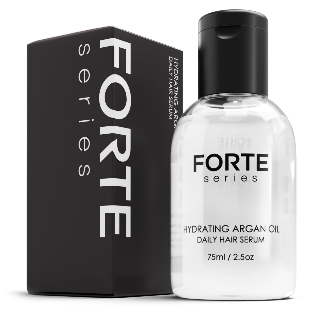 ALEX COSTA Hydrating Argan Oil Daily Hair Serum by Forte Series Sulfate Free Argan Hair Oil for Men Hair Serum for Dry Damaged Hair, for Styling Hair (75 ml / 2.5 oz)