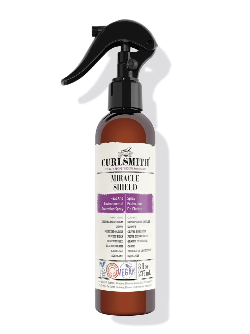 CURLSMITH Miracle Shield, Protein-Rich Hair Protection Spray for All Curl and Hair Types (8 fl oz)…