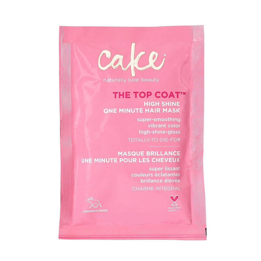 Cake Beauty The Top Coat One Minute High Shine Hair Mask, 1.76 Ounce