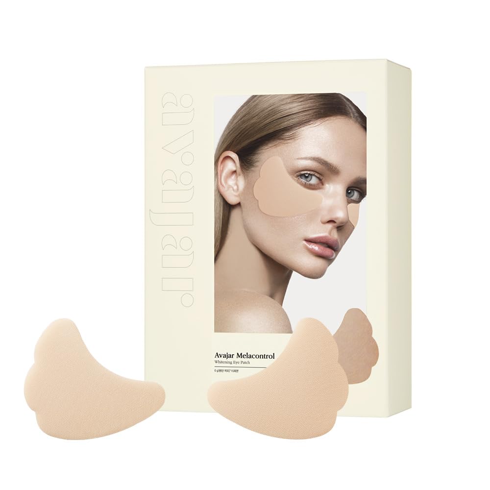 AVAJAR Melacontrol Eye Patch (10P) - Korean Skin Care Under Eye Mask for UV Protection & Dull Skin with Niacinamide & Centella, Golf Accessories & Travel K-Beauty Essentials & Hiking Essentials