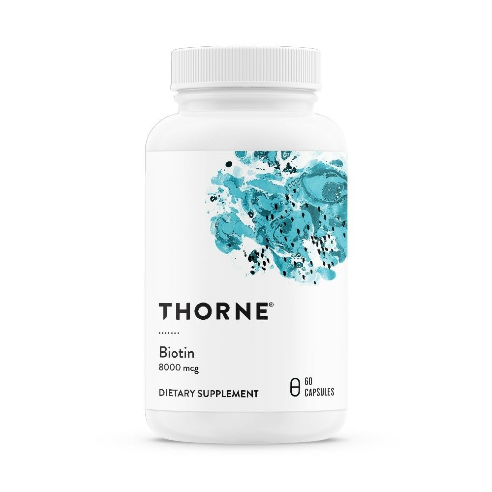 THORNE - Biotin - Vitamin B7 Supplement for Healthy Hair, Nails, Skin & Metabolism* - 60 Capsules