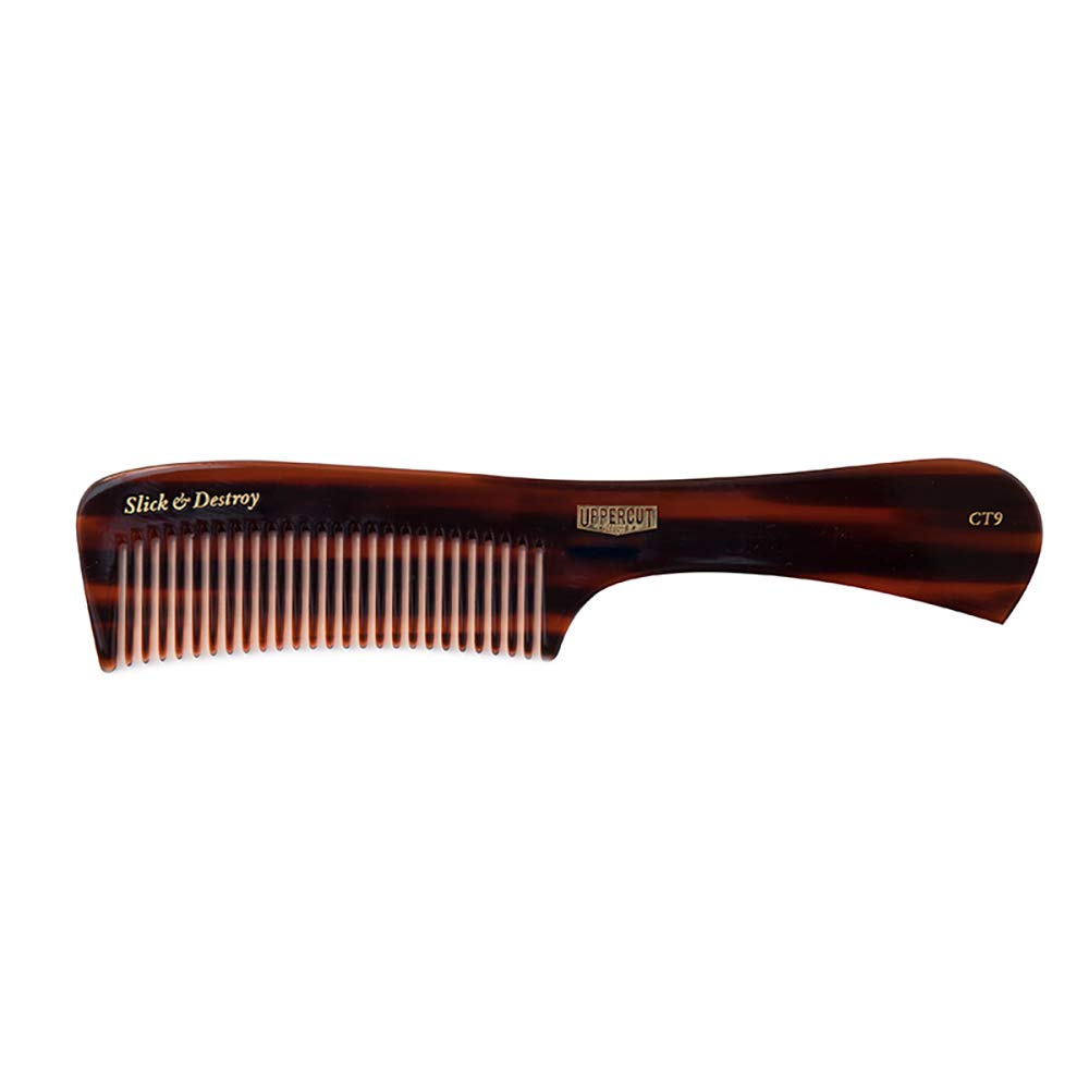 Uppercut Deluxe CT9 Tortoise Styling Comb - Minimal Static, Flexible - Slick & Destroy