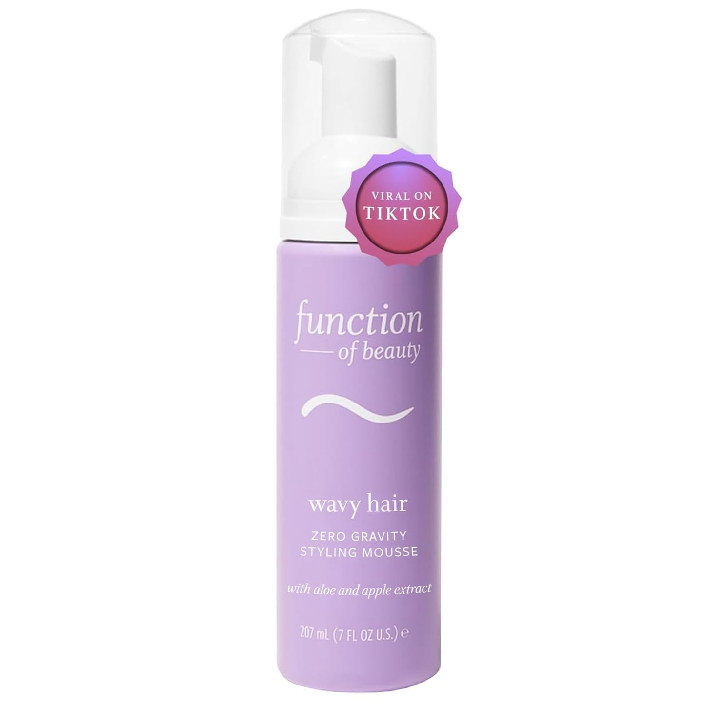 FUNCTION OF BEAUTY Zero Gravity Styling Mousse, 7 oz - Adds Volume, Defines Natural Waves While Providing a Flexible Hold Without Feeling Stiff or Crunchy