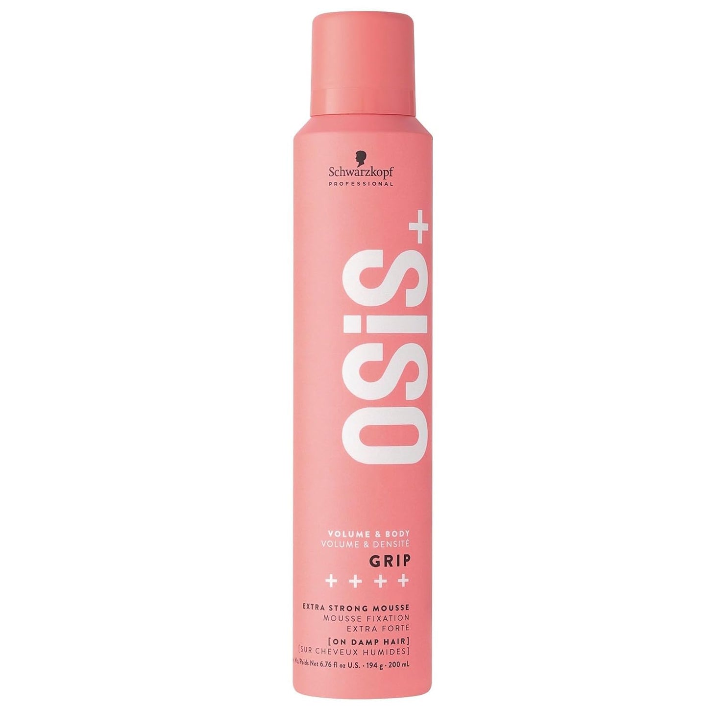 OSiS+ Grip Extreme Hold Mousse - Extra Strong Control Volume Mousse with Heat Protection