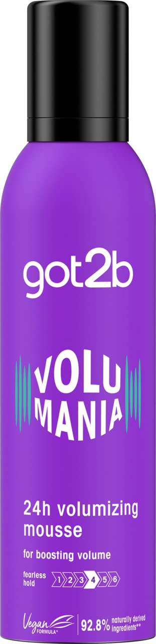 GOT2B Volumaniac Bodifying Hair Mousse, 8 Oz (Pack of 1)
