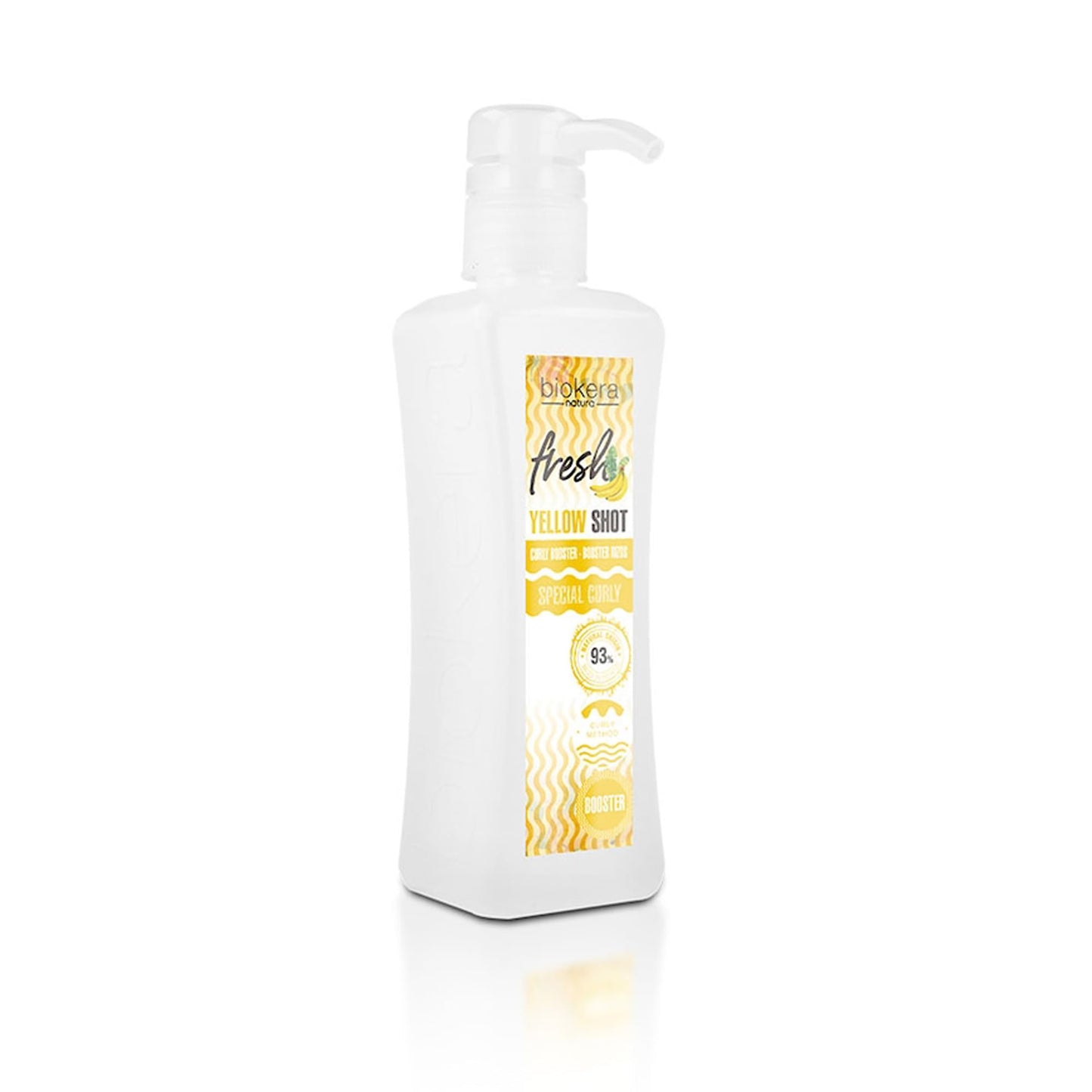 SALERM - Curl Activator Gel - Curly Booster Yellow Shot - 300 ml - Biokera Fresh - Defined Curls - Deep Hair Hydration - Natural Hold - Sulfate-Free and Paraben-Free - Vegan
