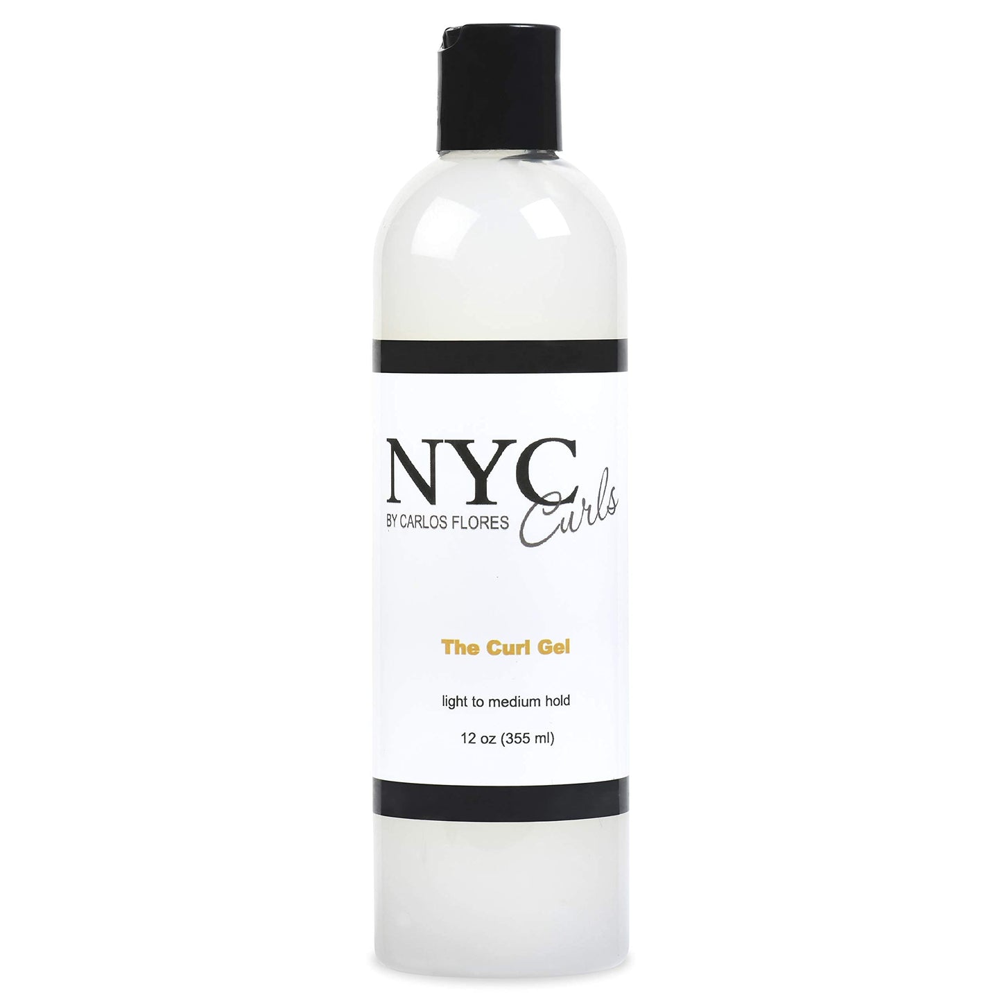 NYC Curls The Curl Gel | Flexible Light to Medium Hold with Flax Seed for Curly, Coily, & Wavy Hair | Silicone-Free & Vegan | 12 Fluid Ounces
