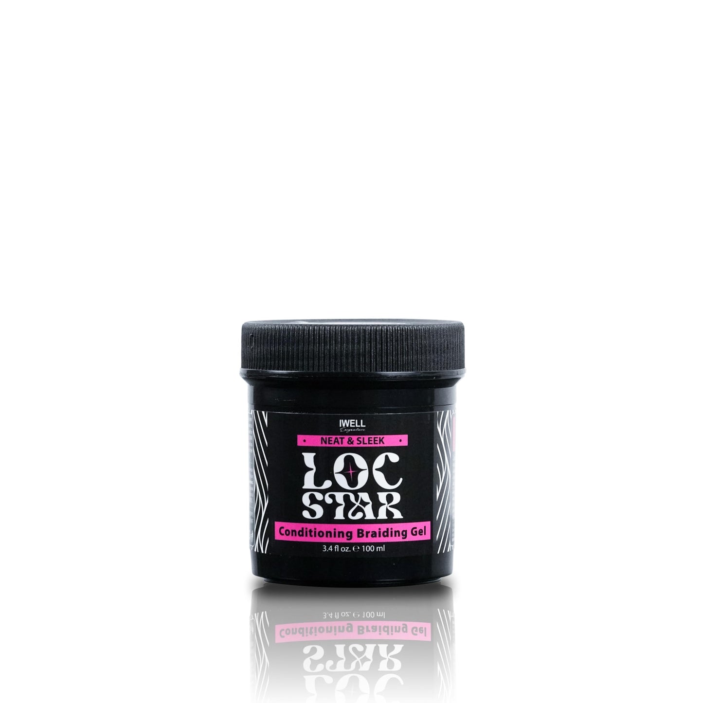 | Loc Star | Braiding Gel 3.4oz | Shining Hair Styling Gel for Braids, Locks, Twists