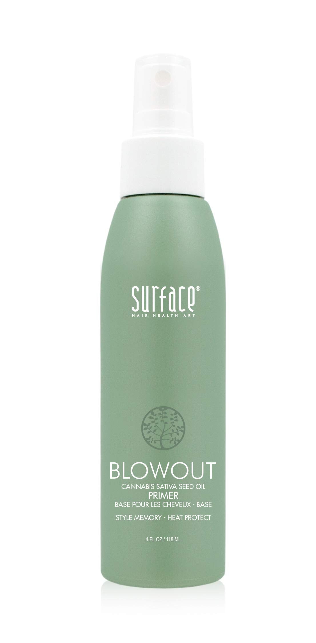 SURFACE Hair - Blowout Primer Hair Spray for Men and Women, 4 oz - Lightweight, Nourishing Thermal Spray with Babassu Oil - Fast-Drying Blow Dry Spray for Long-Lasting Style