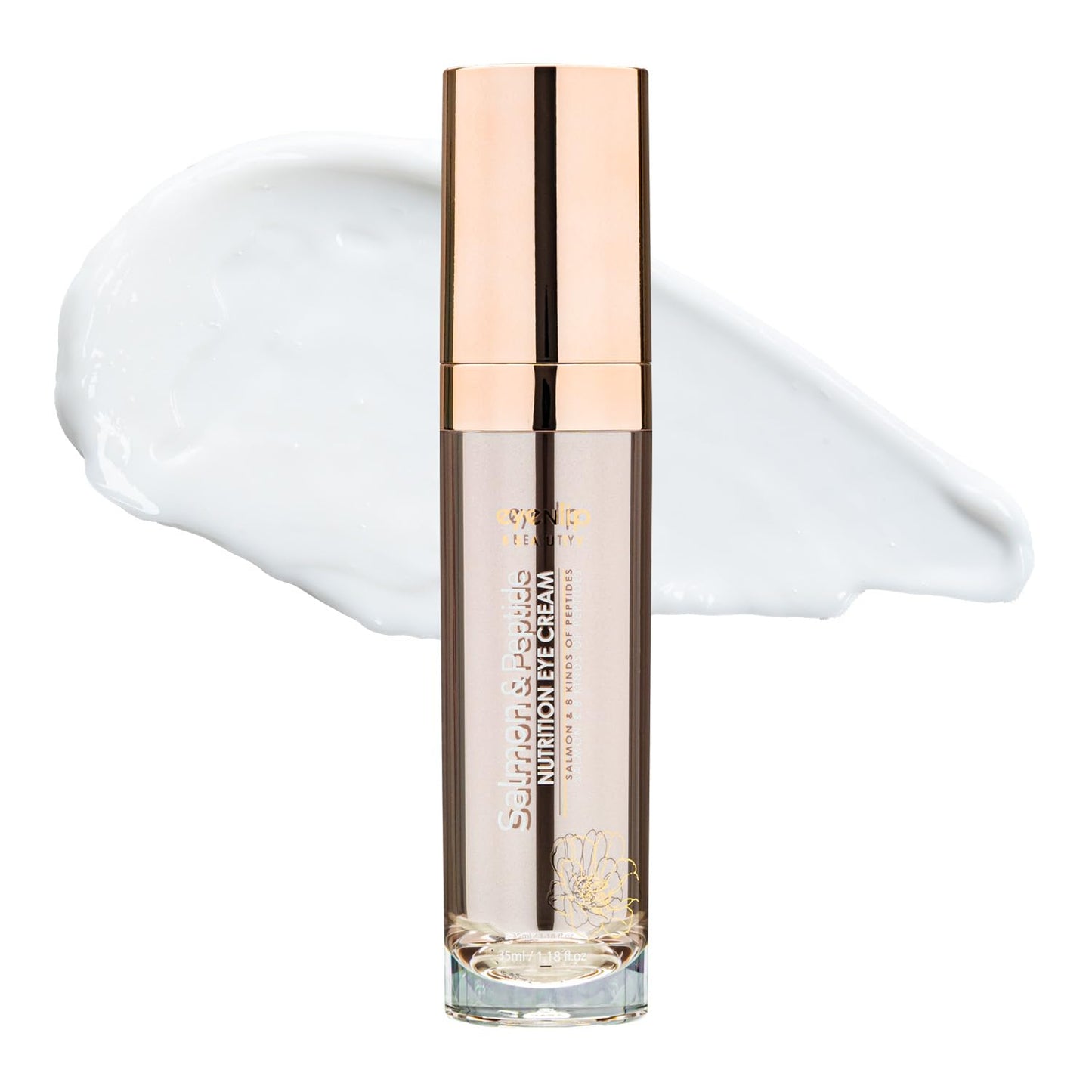 Salmon Peptide Eye Cream 1.18 fl oz - Daily Lightweight Cream with Niacinamide and Nutrition-Rich Complex for a Refreshed Under-Eye Look, Korean Skincare Routine