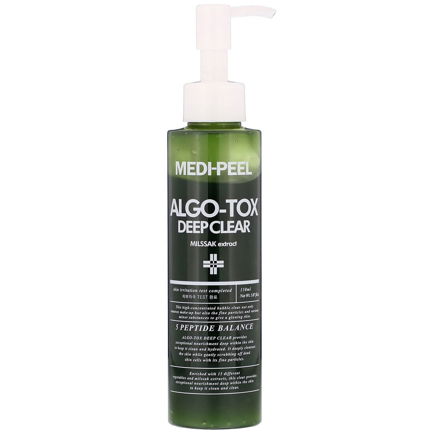 MEDI-PEEL Deep Clear Facial Cleanser 5.07 fl oz / 150ml | 5 Peptide Balance Facial Cleanser, Vegetable Extracts, High Concentrated | Korean Skincare, For Sensitive Skin