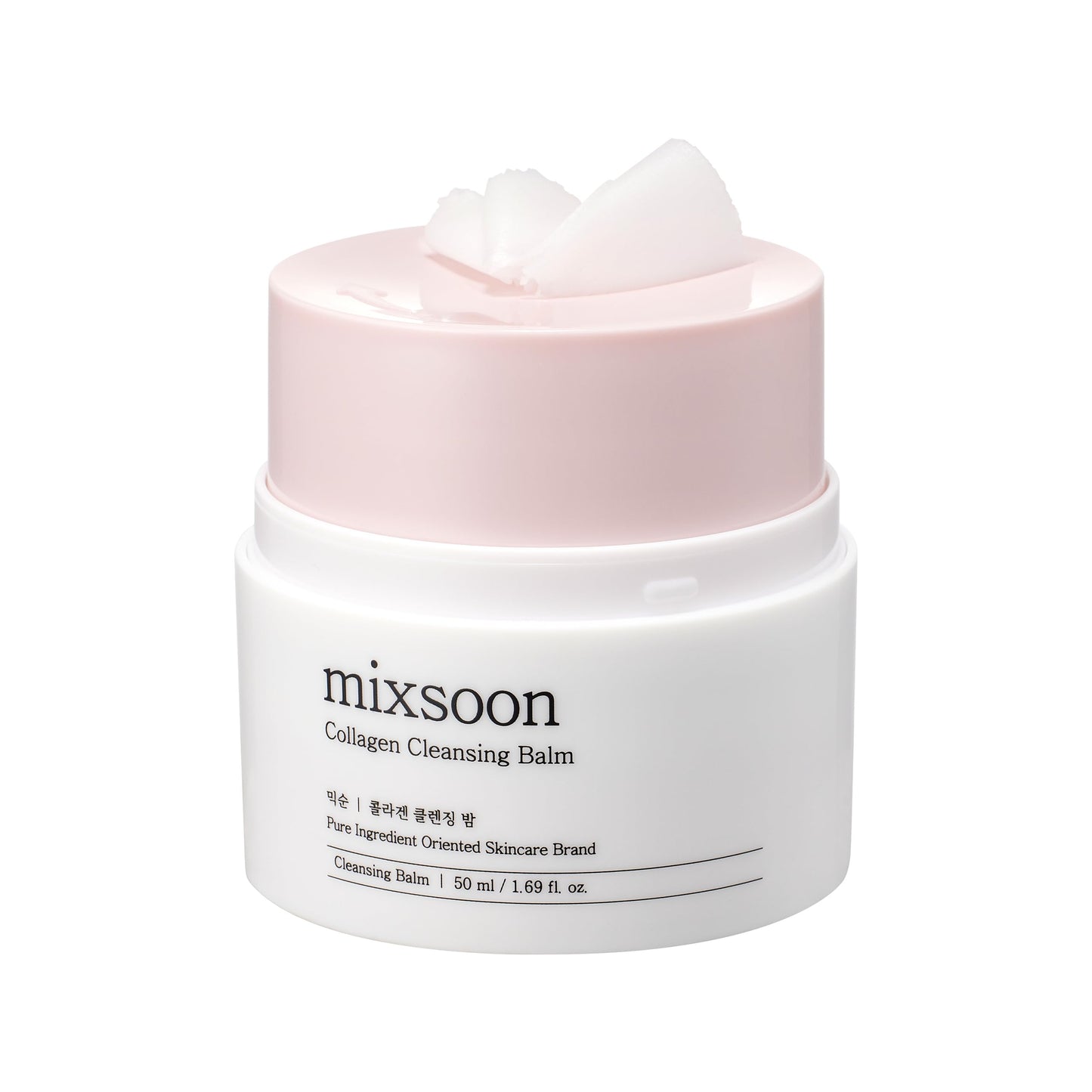 mixsoon Collagen Cleansing Balm Non-Greasy Soft Melting Lightweight Grinding Balm Hydrating Remover For Korean Glass Skin Care 1.69 Oz. / 50ml