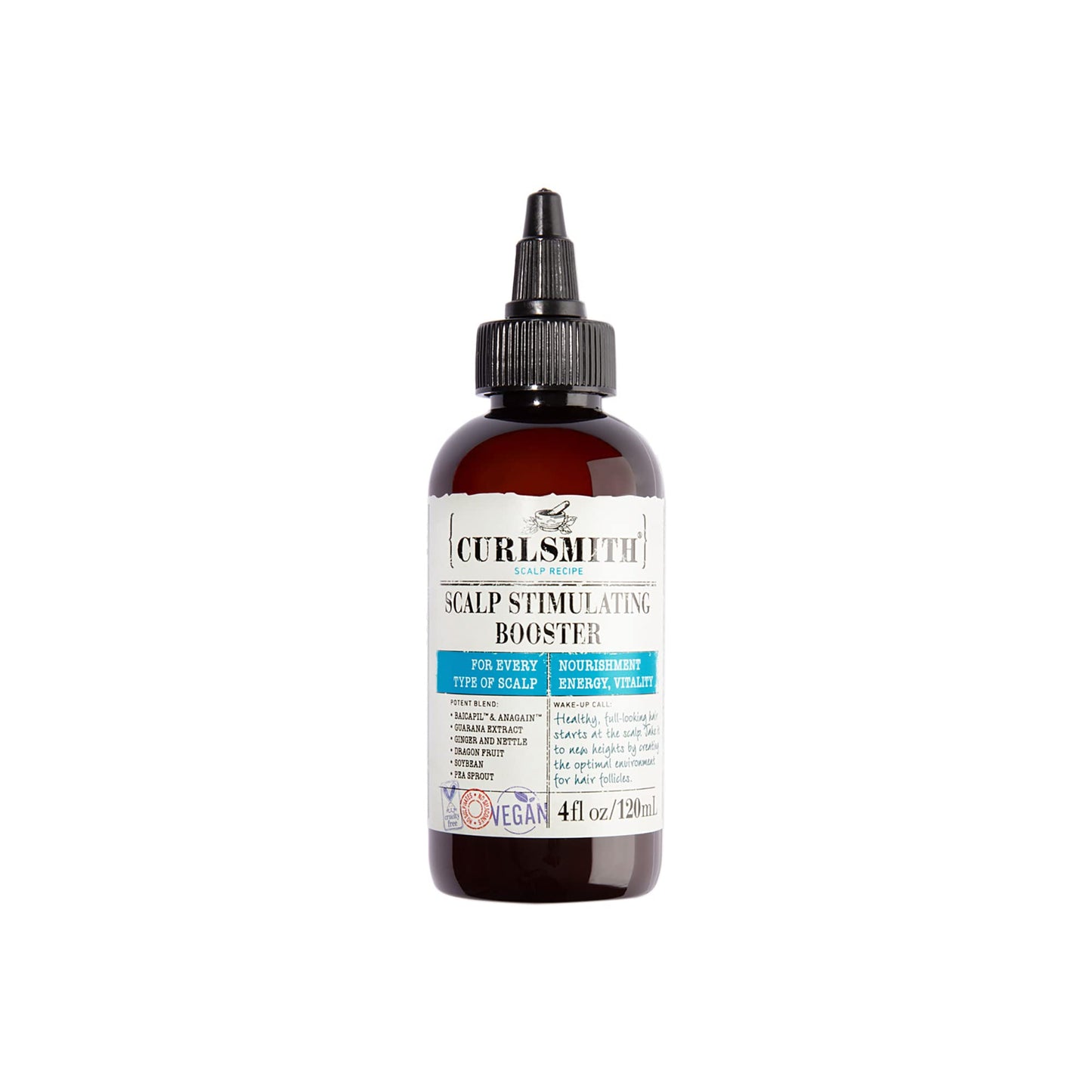 CURLSMITH Scalp Stimulating Booster - Vegan Scalp Care Day Serum for Hair Growth (4oz)