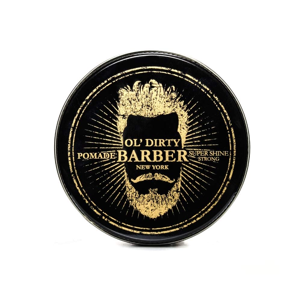 Hair Pomade For Men - Water Base Pomade for High Shine Strong Hold Styling Sleek Back - 4oz