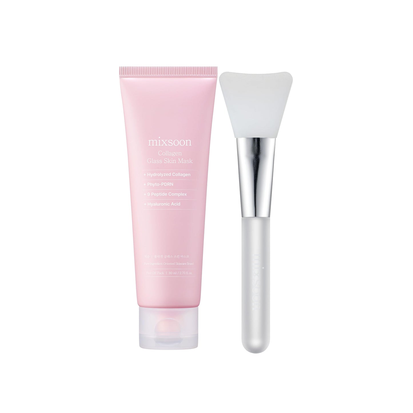 MIXSOON Collagen Glass Skin Mask Peel off Facial Packs 2.71 Fl. Oz. / 80ml Collagen Wrapping Hydrating, Glow, Moisturizer For Korean Glass Skin Care