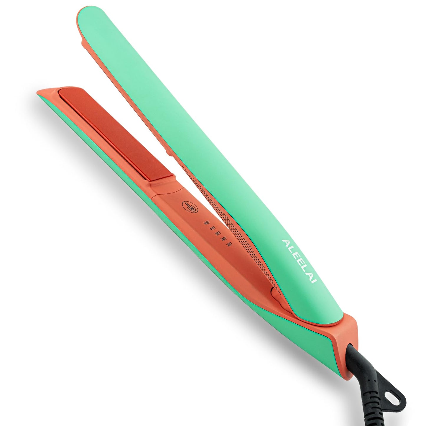 Flat Iron Hair Straightener and Curler, 2-in-1 Ceramic Styling Tool with Floating Plates, Fast Heat-Up, Adjustable Temperature, Dual Voltage for Travel & Home Use