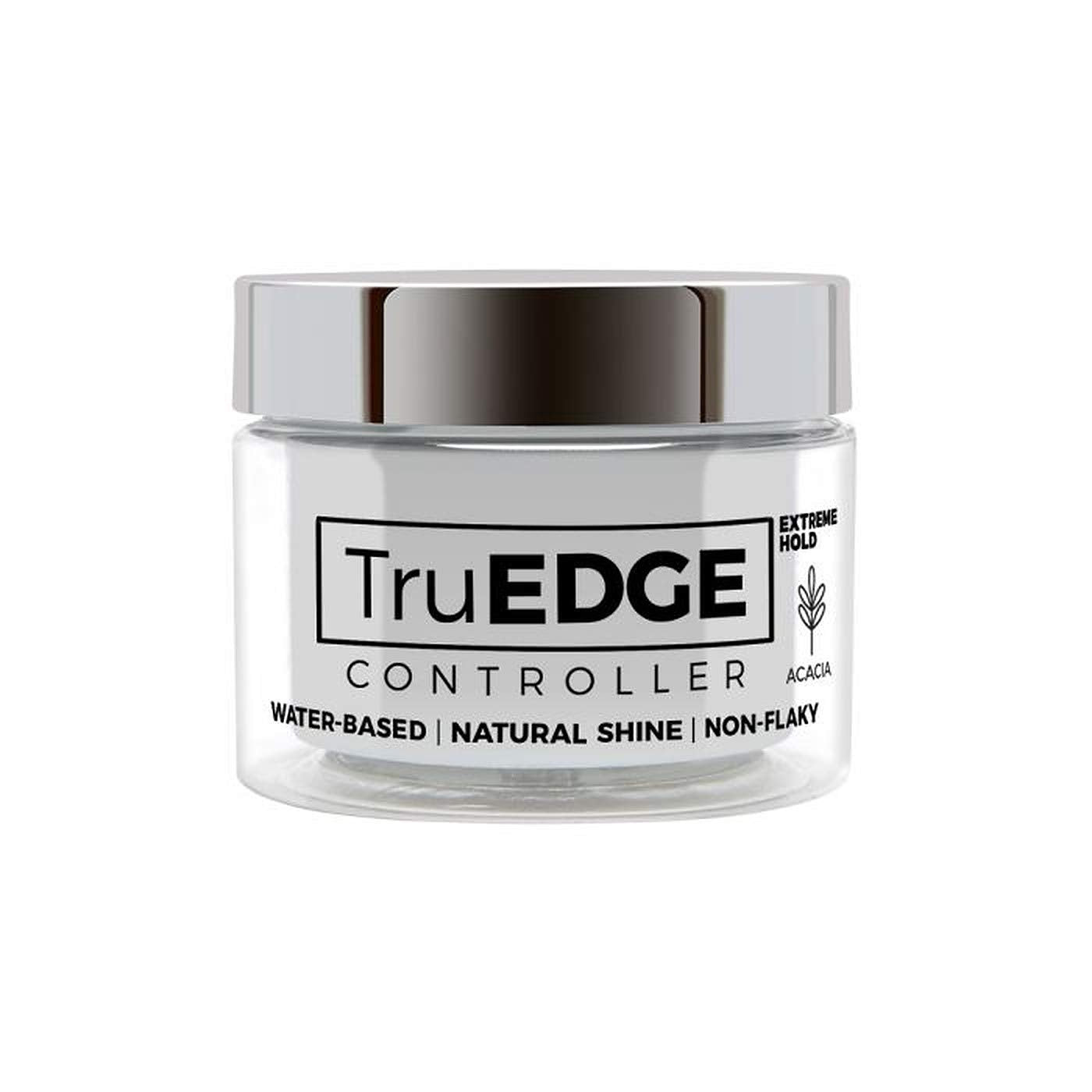 TruEDGE Controller Extreme Hold Water-Based Pomade - Ntaural Shine & Non-Flaky Scented Edge Control - Perfect for Hair-Braiding (Acacia)