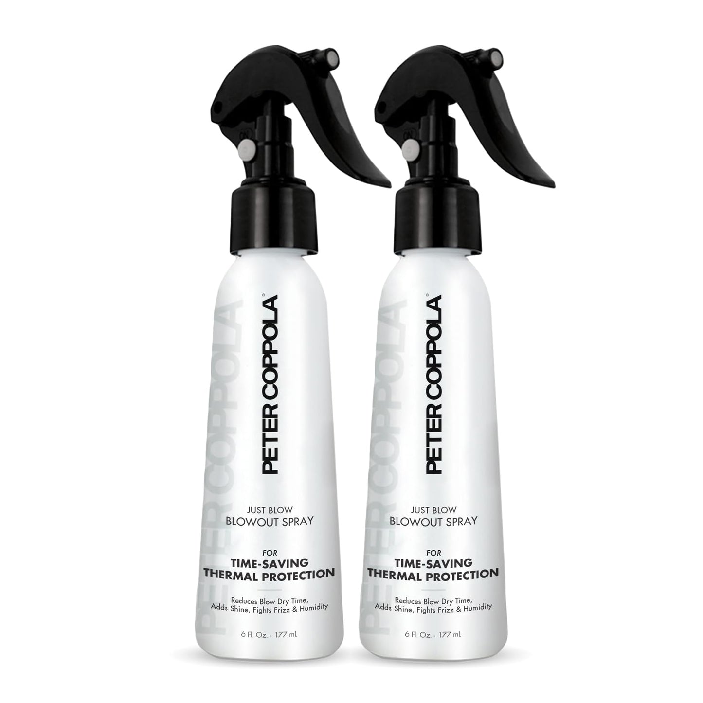 PETER COPPOLA Just Blow - Blow Dry Spray with Heat Protectant - Smoothes and Straightens All Hair Types, Conditions, and Adds Shine (6 oz, 2 Pack)