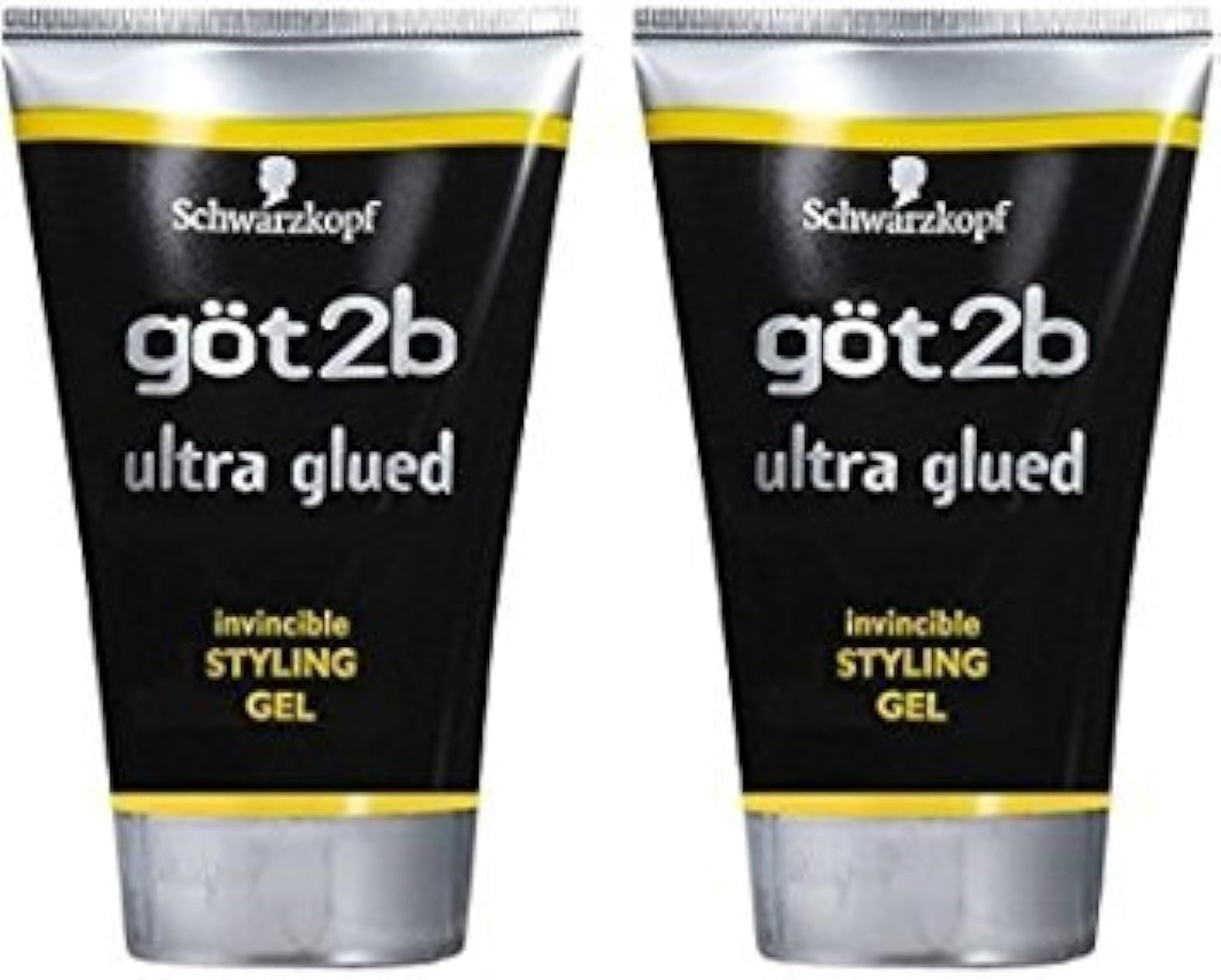 GOT2B Ultra Glued Invincible Styling Gel, 1.25 Ounce (2 Pack)