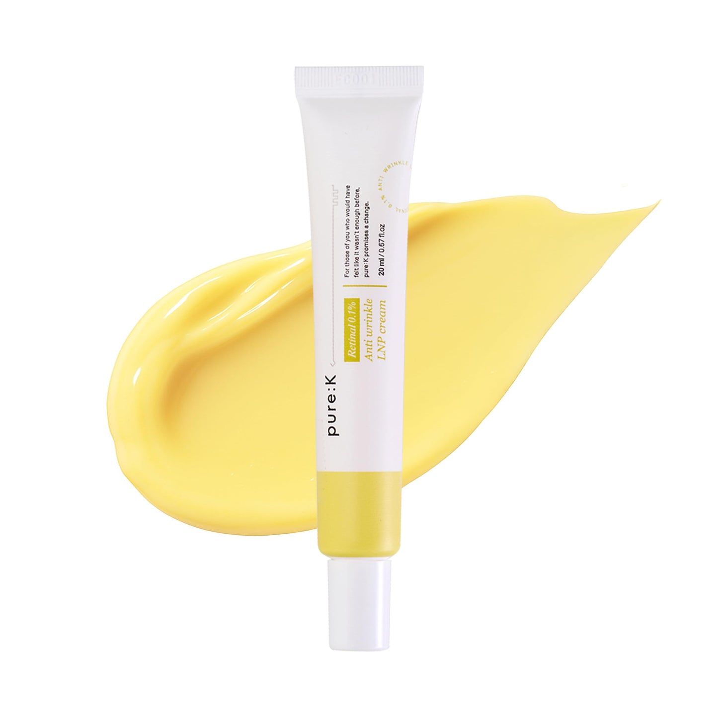 PUREK Retinal 0.1% Anti Wrinkle LNP Cream - Anti-Aging LNP Formula, Korean Vegan Skincare for Fine Lines, Elasticity & Smooth Texture (20ml / 0.67 fl.oz)