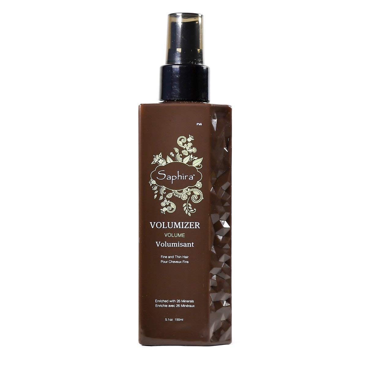 Saphira Volumizer Styling Spray for Fine and Thin Hair with 26 Healing Minerals, Sulfate-Free, Paraben-Free, Softens, and Volumizes Fine, Thin or Chemically Treated Hair