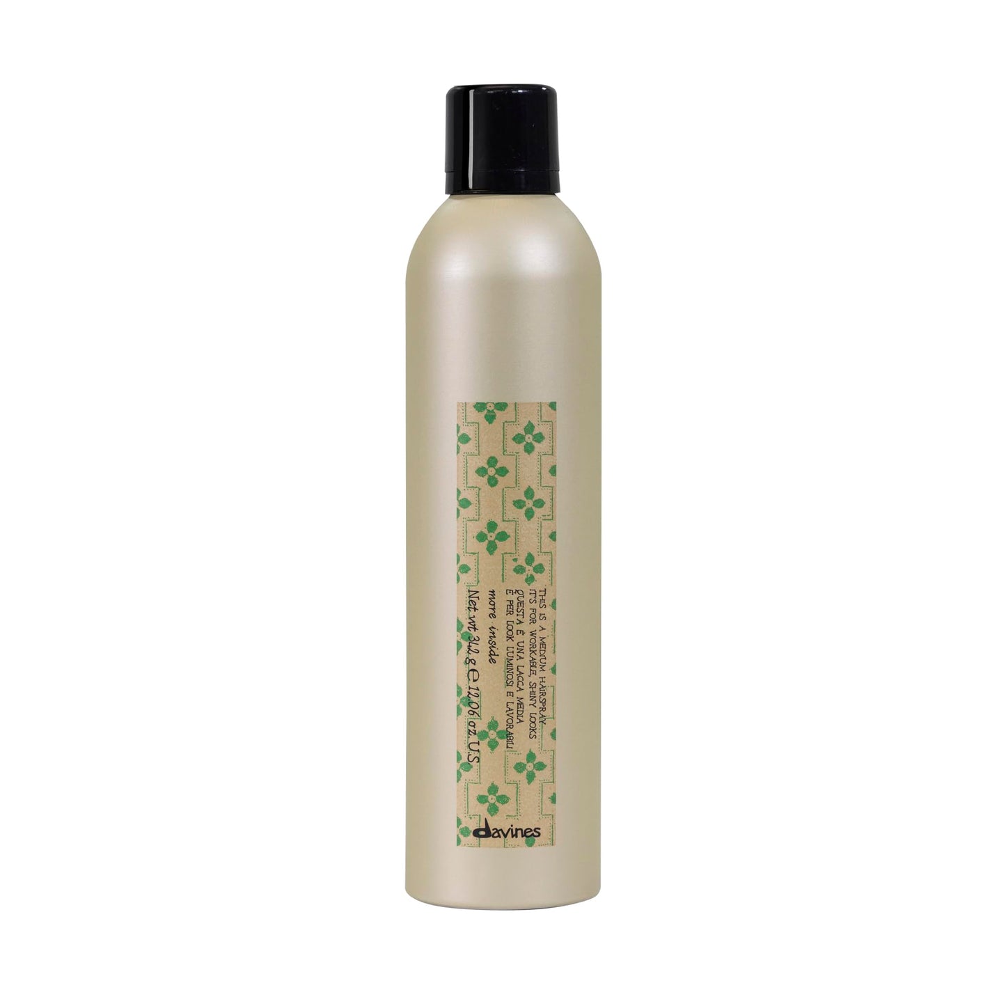 DAVINES This Is A Medium Hairspray, Easy To Brush Out, No Residue, Medium Hold Hairspray For All Hair Types, 12.06 Fl Oz